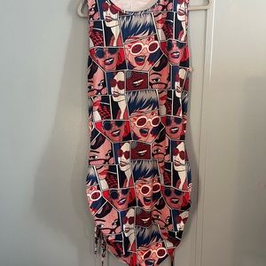 *NEW* W/O Tags. Adjustable CVG Graphic Print Dress